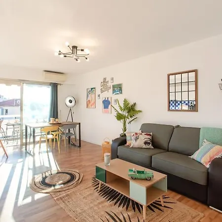 A10 - 1 Bdr Heart Of Juan Les Pins 5 Min Sea - Ac & Balconies Apartment Antibes Exterior photo